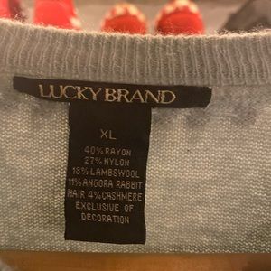 Lucky Brand Button up or down sweater